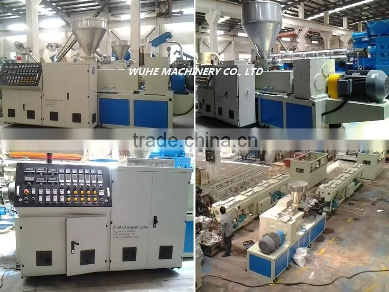 PVC double pipe extrusion machine