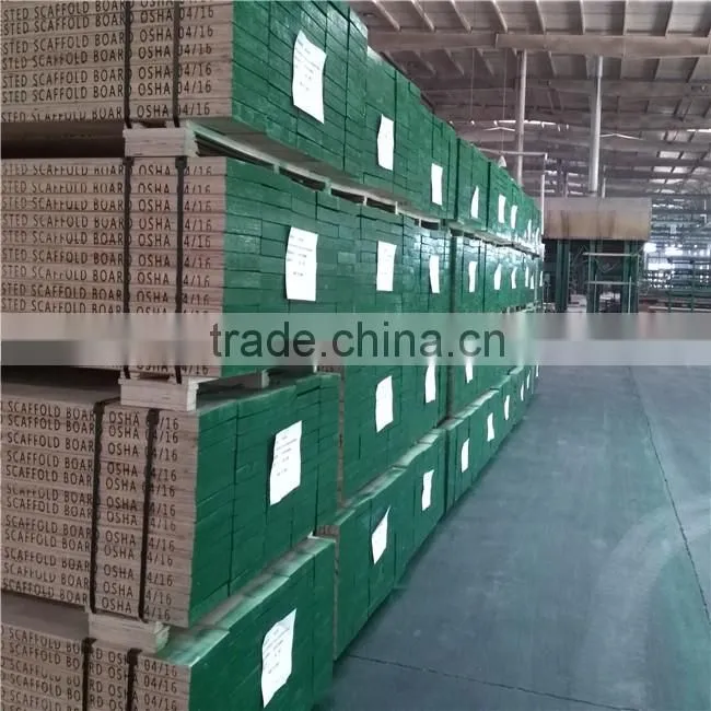 PINE LVL WOODEN SCAFFOLD BOARD FOR CONSTRUCTION USAGES