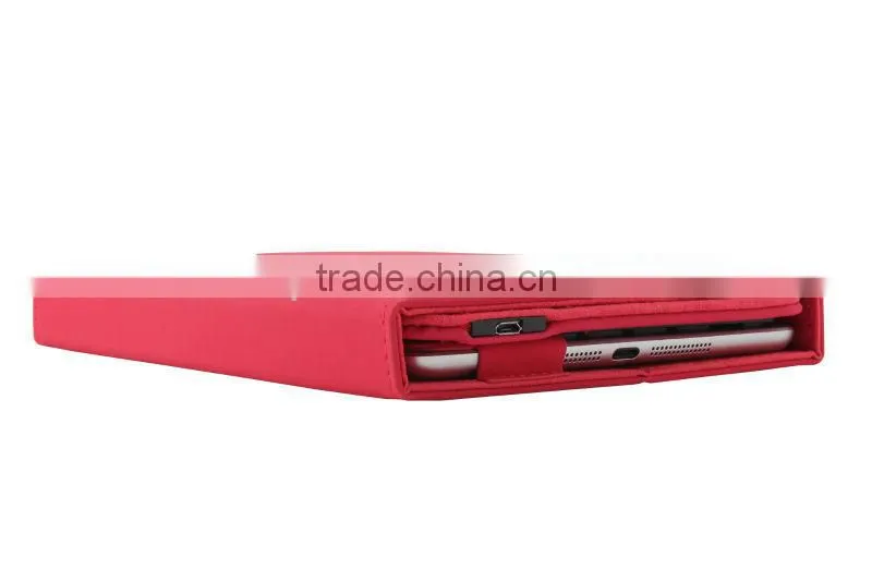 leather case cover with wireless bluetooth keyboard for tablet PC 7'' inch 8 inch