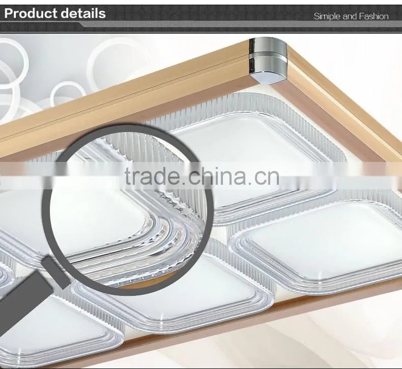 2016 New Design square aluminum led ceiling light 750X750mm