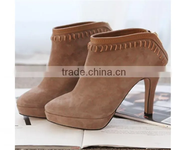 girls fancy boots ladies winter boots Korean high heel ankle boots