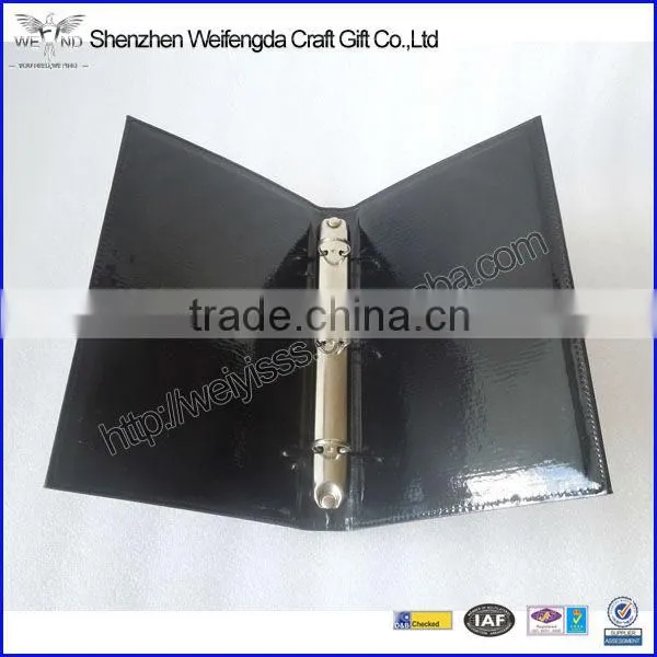 Top-grade Simple Shiny PU A5 Leather Ring Binder