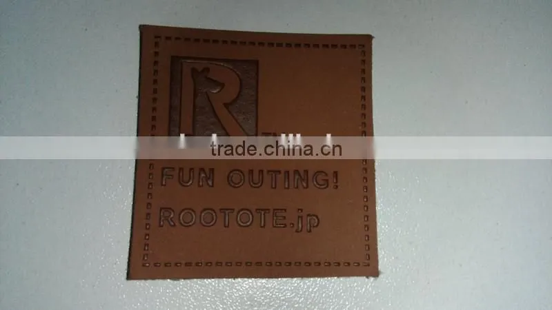 PU leather patch,Customize design Logo for Garment & Sofa