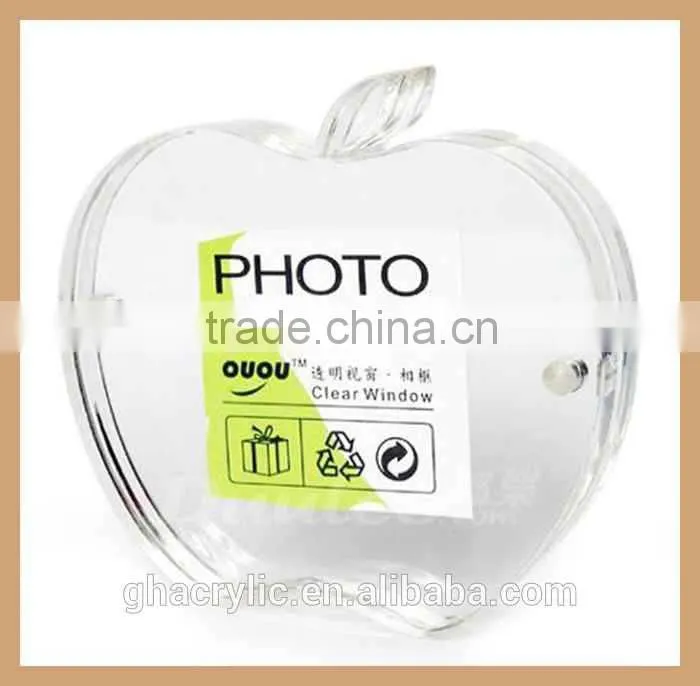 GH-P0013 arcylic apple shaped picture frame