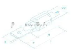Male Pre-insulation Splice terminal MDD2-250
