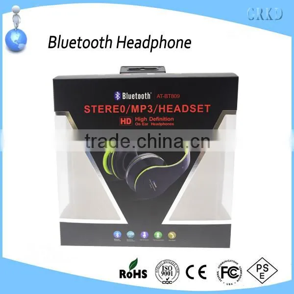 2015 high quality earmuff bluetooth headphone
