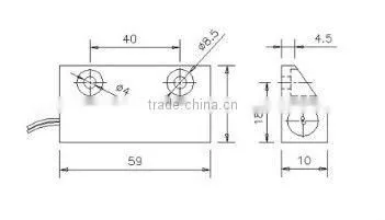 Hot selling surface mount magnetic door contact switch PY-C57