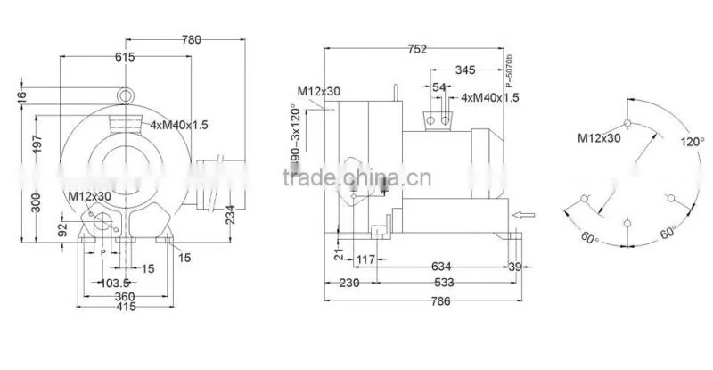 2RB920 H47 25KW Ring blower