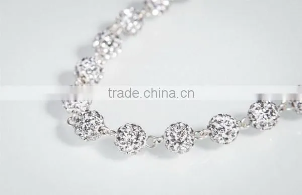 3 crystal ball 925 sterling silver earring in stock