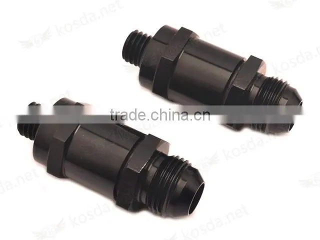 FUEL PUMP CHECK VALVE 6AN M12 X 1.5MM BLACK