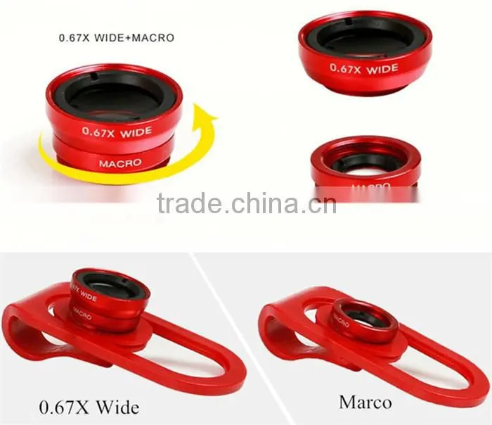 Mobile Phone Telephoto Lens 4 in 1 Detachable Multifuction Lens