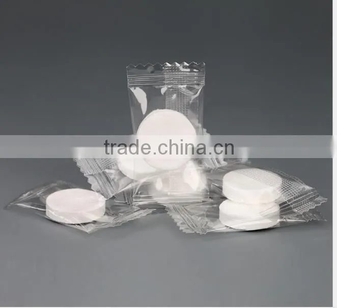 Non-woven candy shaped disposable facial towel
