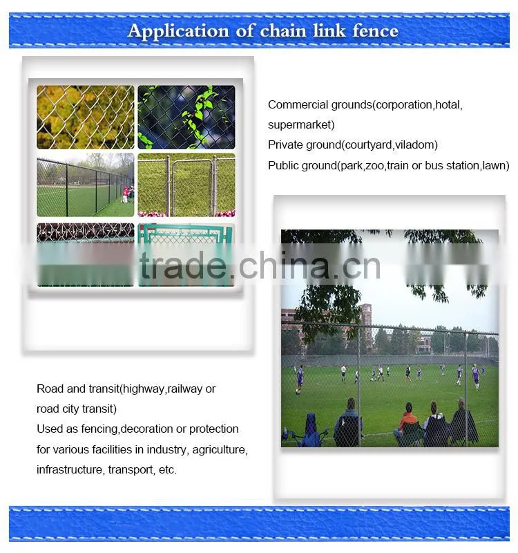 china supplier cheap hot-dipped used chain link fence for sale from Hebei