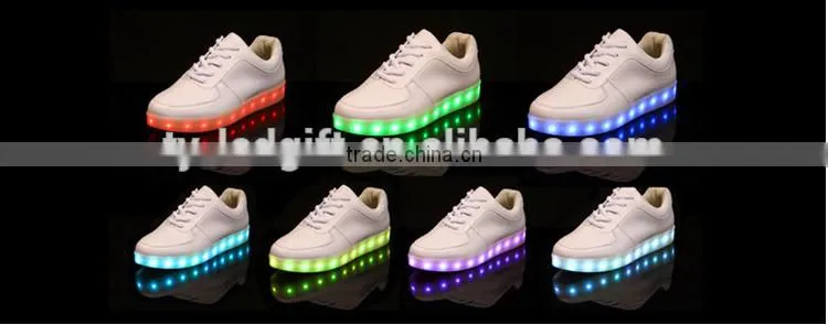 waterproof adult fashion led shoes strip flashing led shoes