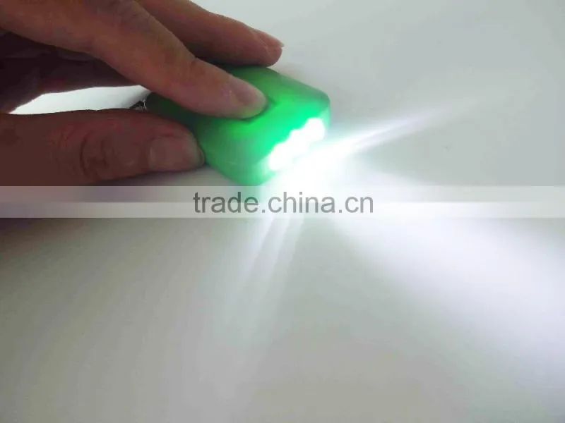 Onlystar GS-4006 portable LED torch keychain power panel with 3 leds solar flashlight