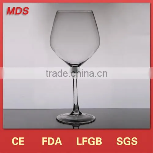 OEM glass wholesale clear petwer glass wine goblets for wedding