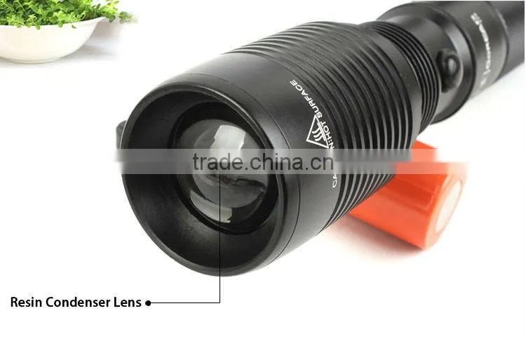 GOREAD Y73 Aluminum zoom rechargeable flashlight XML T6 USB Mobile Power for IPHONE rechargeable torch