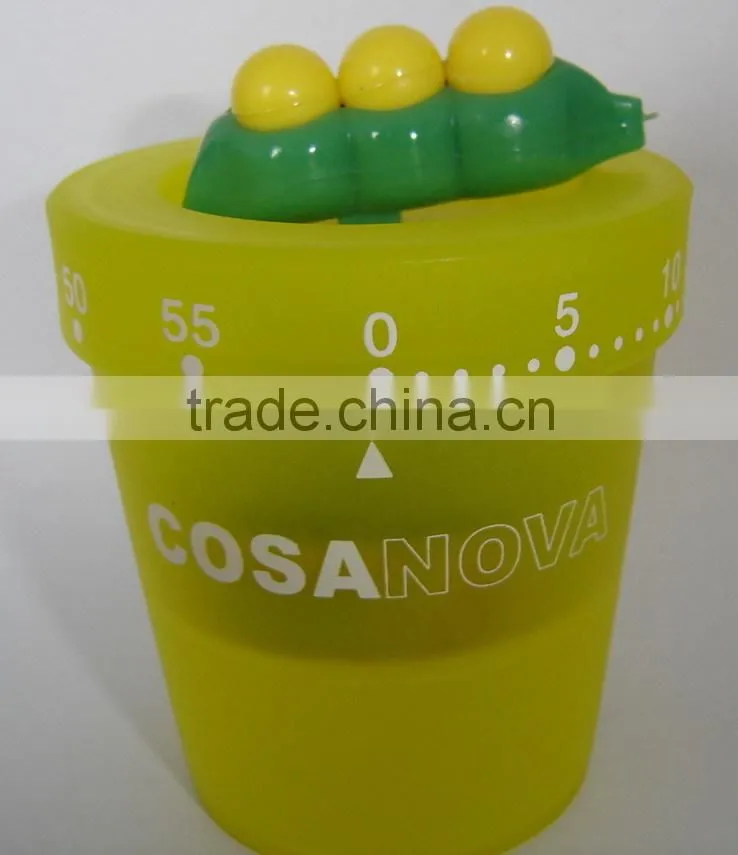 China mechanical kitchen bucket with butterfly shape timer