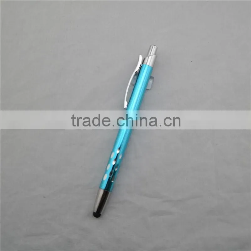 2 in 1 ball pen with stylus tip , promotional touch screen ball pen