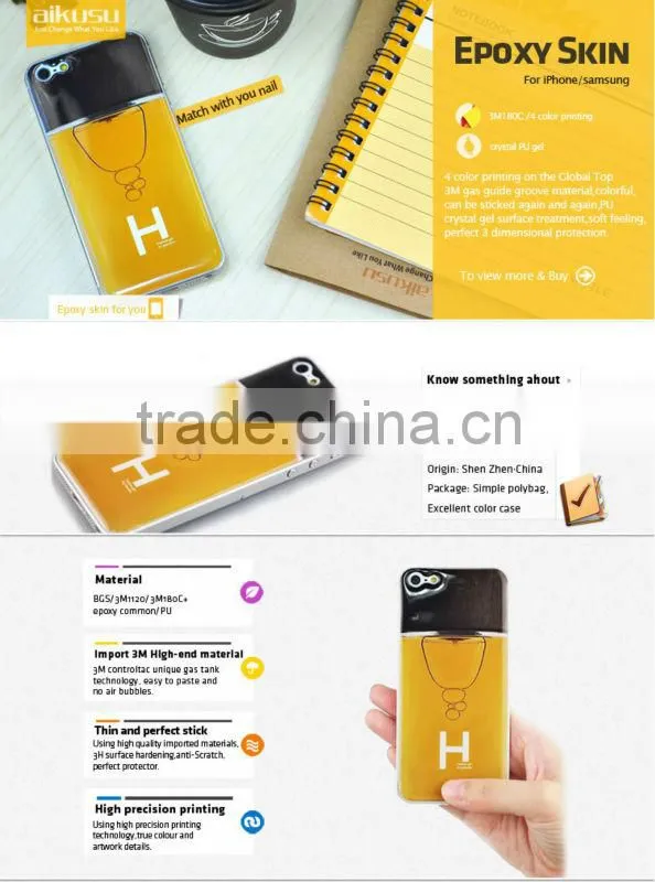 adhesive aluminium skin sticker for iphone 4