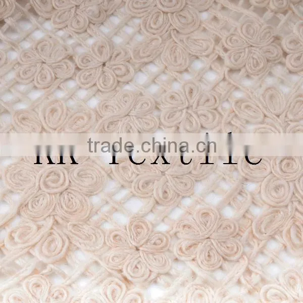 New arrival!2014 wool embroidery designs#121wool yarn 3D fabric