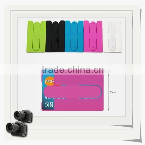2 in 1 silicone wallet mobile phone holder