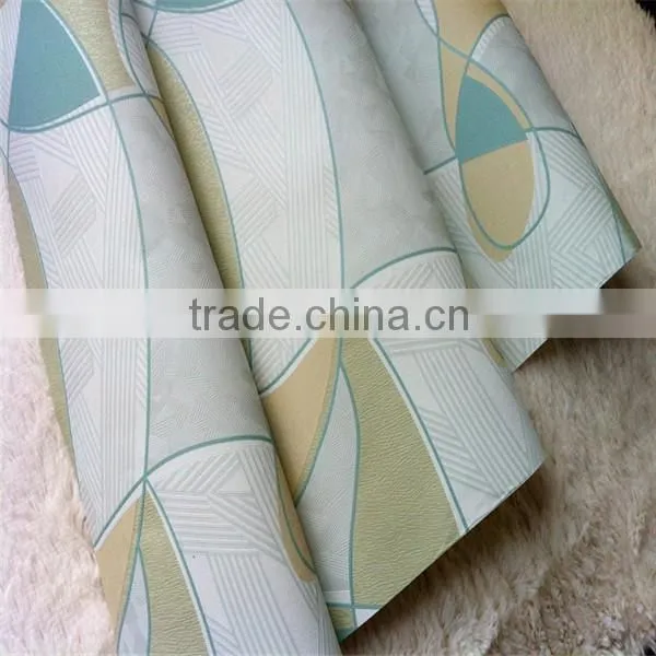 modern style wall paper green 3d effect