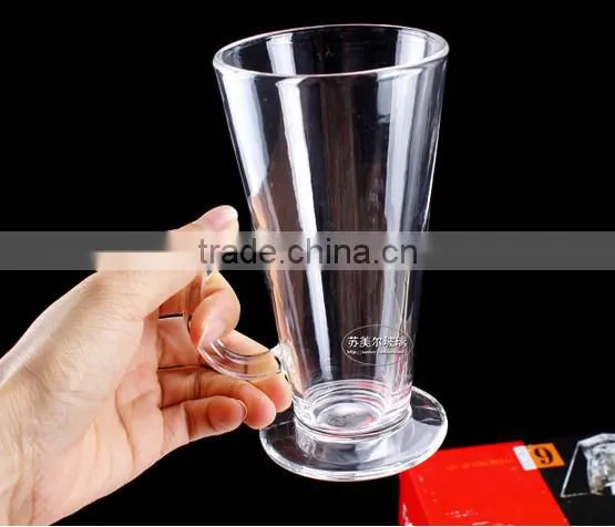 Irish cold coffee cup latte coffee glass cup with handle wholesale