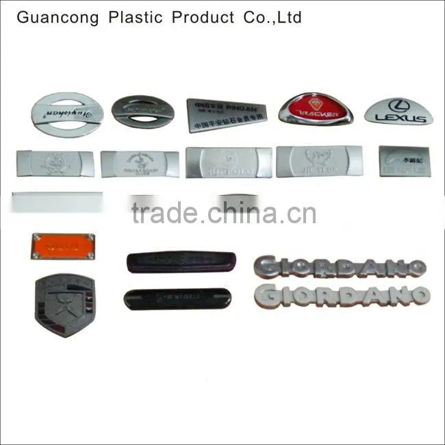 Metal plate luggage accessories bags LOGO factory
