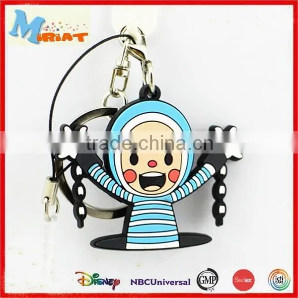 OEM Design Custom Logo Rubber Promotion Animal Keyring