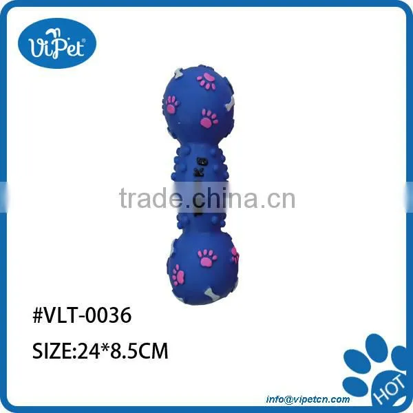 Favorites colorful wholesale barbell vinyl dog toys