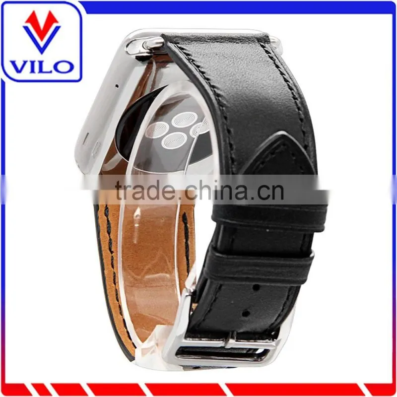New Genuine Leather Wristband Single Tour Bracelet Watch Band For Apple Watch 38mm 42mm