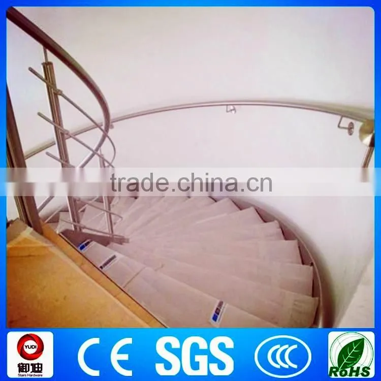 wood tread metal arc stair for house project used in indoor