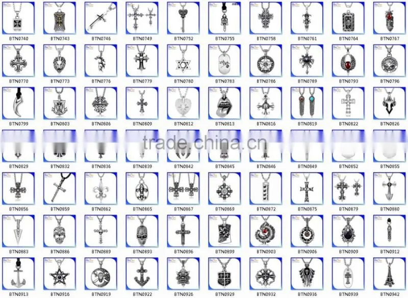 Wholesale Custom Vintage Rock Punk Gothic Style Titanium Stainless Steel Spider Pendant Necklace Pendant Jewelry For Men