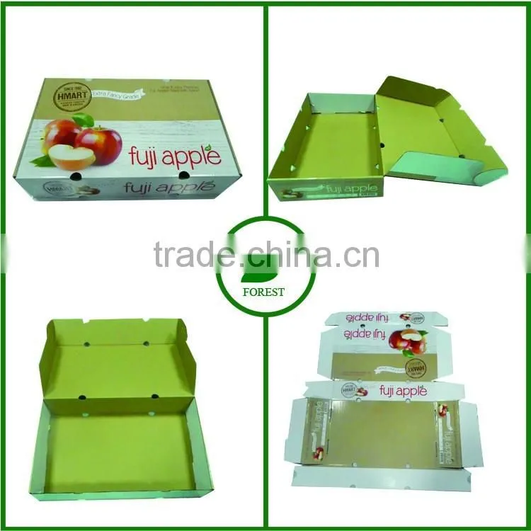 2016 PRINTED APPLE FRUIT PACKAGING BOXES SUPPLIER