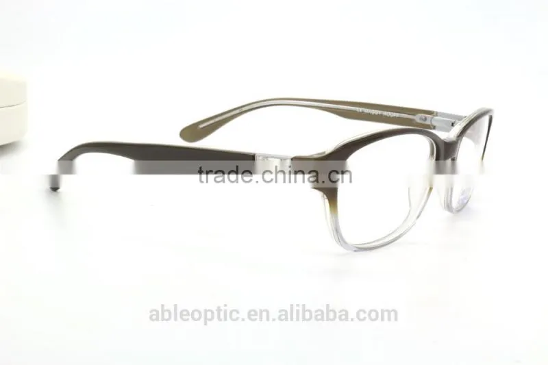 HOTSELLING lucency fade color fashion design acetate hand made spectacles optical frames eyewear eyeglasses