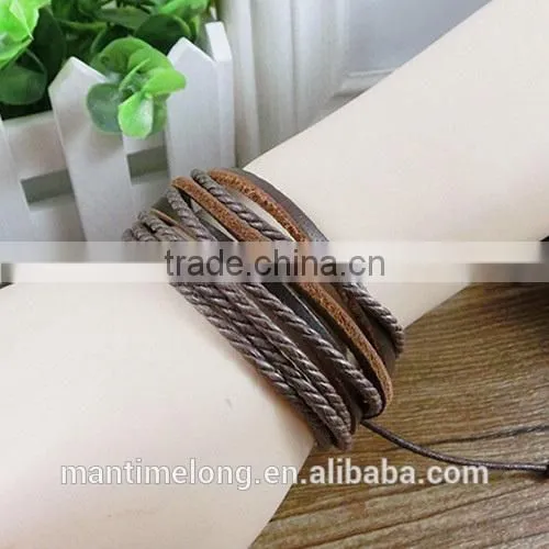 leather wrap bracelet braided leather bracelet teen leather bracelet
