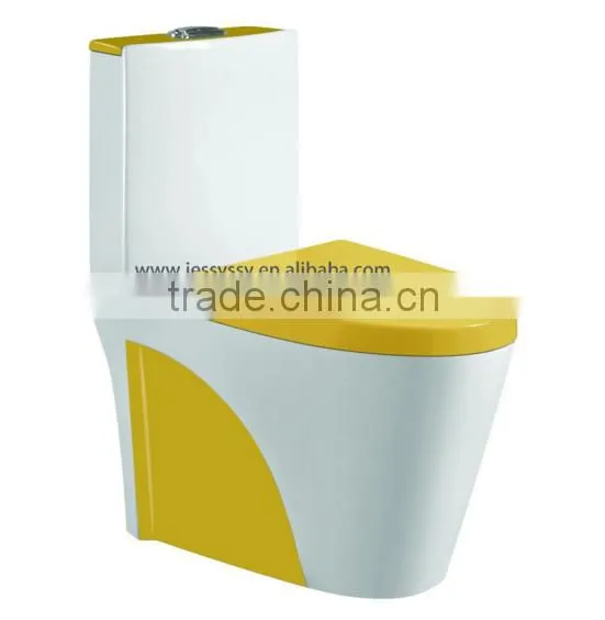 Ceramic Washdown one piece colorl toilets black