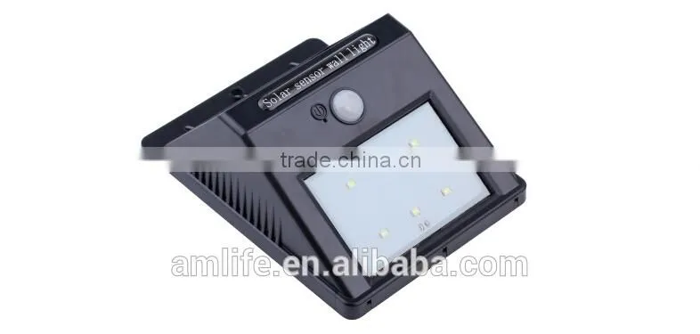 6pcs LED Solar Motion Sensor Waterproof triangle garden wall light