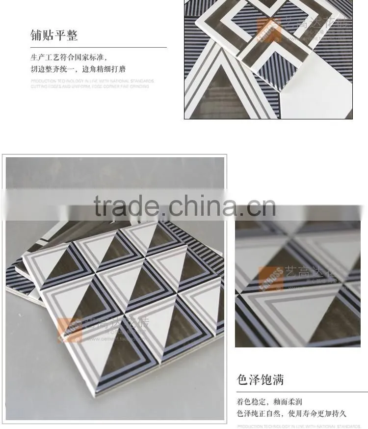 20x20cm porcelain rustic bathroom tile design metal glazed decorative kitchen wall floor tile