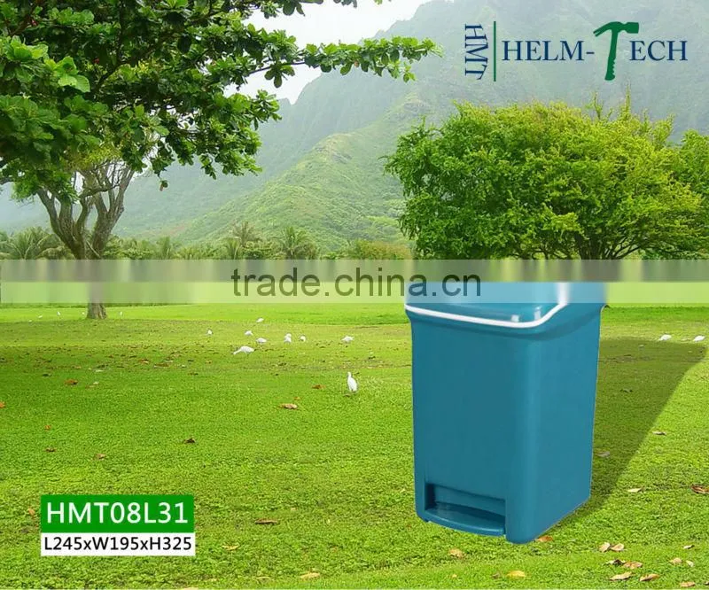 8L colorful indoor plastic trash can