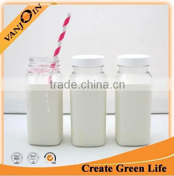 Cheap Mini Glass Milk Bottle Square