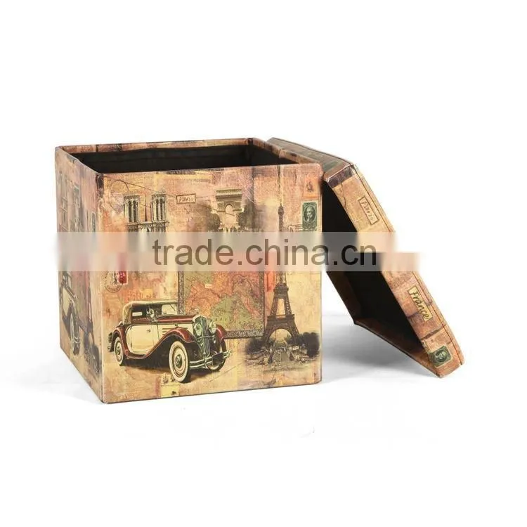 portable wooden foot rest foldable storage bar stool chair