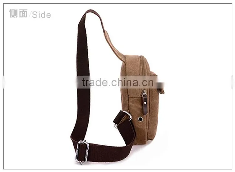 canvas travel shoulder bag customized fashionable canvas bag cotton canvas shoulder bag