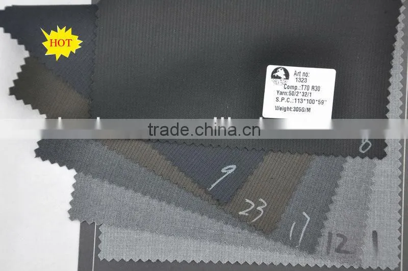 wholesale fine quality t/r men's suiting fabric in stock
