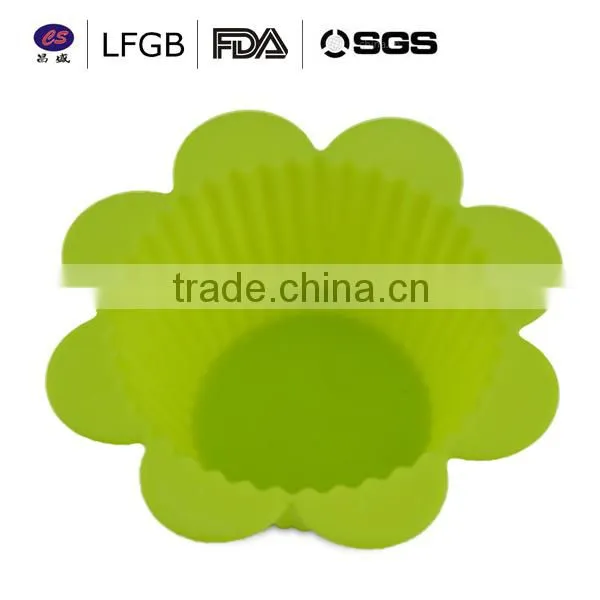 Factory price various shape colorful silicone cake mould