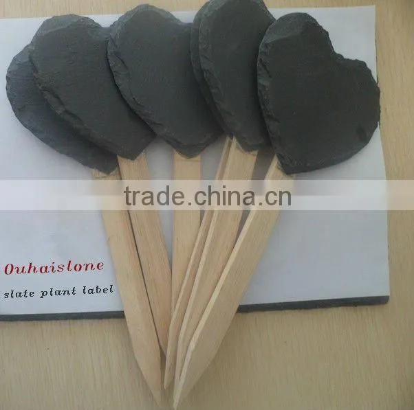 slate wooden plant marker
