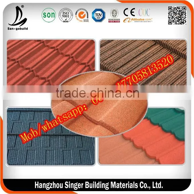 Stone Coated Metal Roofing Tile And Roof Gutter Factory