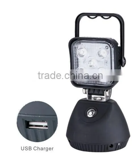 Hot Sale Portable Aluminum 15W Car Light 12V 5 LED Work Light