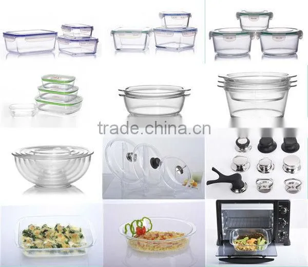 Reusable Picnic Glass Food Containers Set